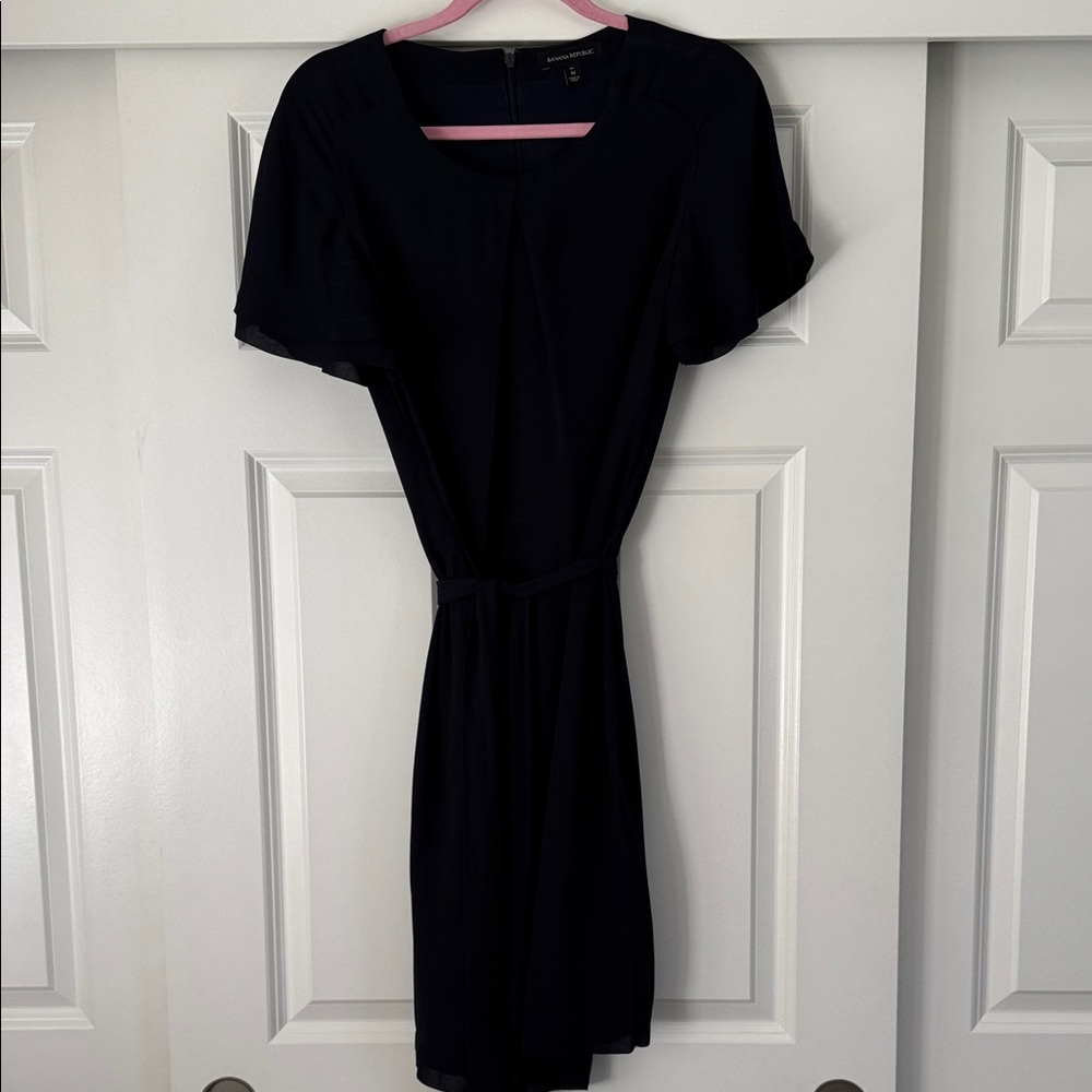 Banana Republic Elegant Navy Dress Size: M Tall NWOT